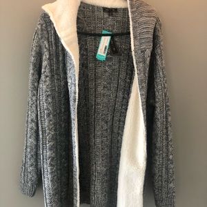Lety & Me Sherpa lined cardigan!